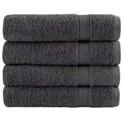 Toallas de ducha SOLUND 4 unidades antracita 70x140 cm 600 gsm V8024 Vetonek