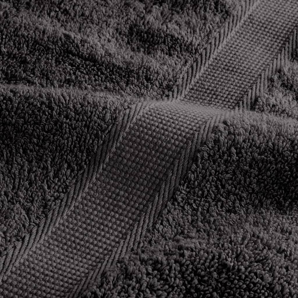 Toallas de ducha SOLUND 4 unidades antracita 70x140 cm 600 gsm V8024 Vetonek