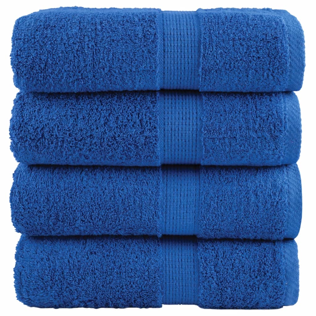 Vetonek Toallas SOLUND 4 unidades azul 30x30 cm 600 gsm