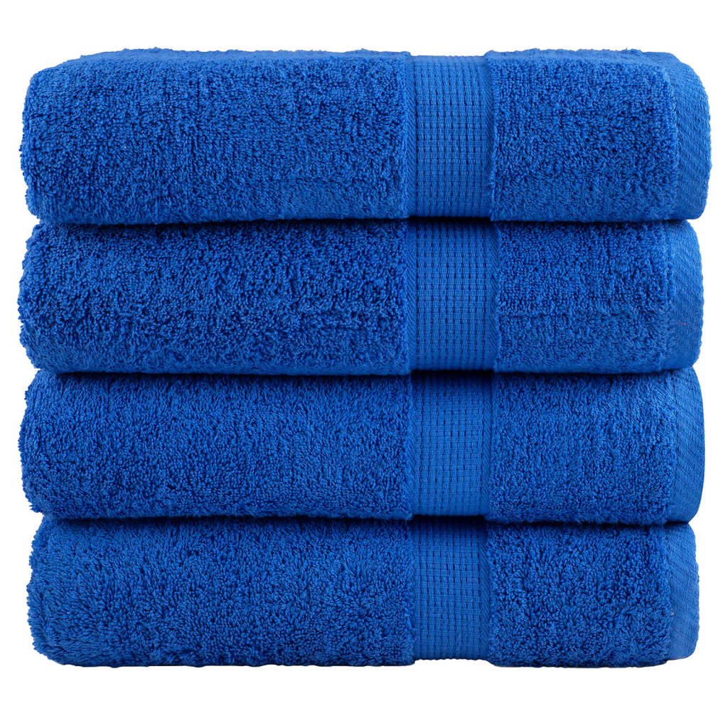 Vetonek Toallas de baño SOLUND 4 unidades azul 100x150 cm 600 gsm