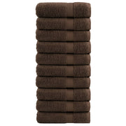 SOLUND hand towels 10 units brown 50x100 cm 600 gsm V8765 Vetonek