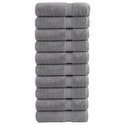 Toallas de ducha SOLUND 10 unidades gris 70x140 cm 600 gsm V9519 Vetonek