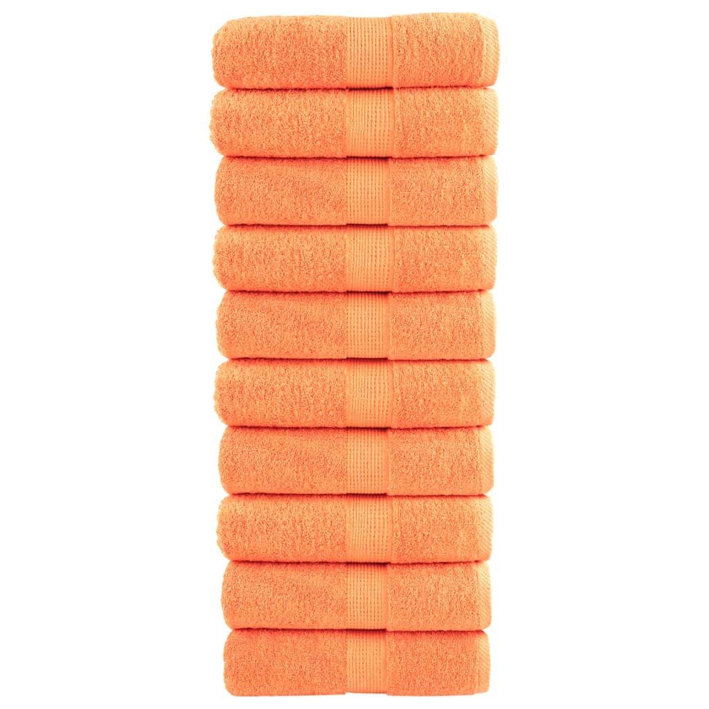 Vetonek Toallas SOLUND 10 unidades naranja 30x30 cm 600 gsm