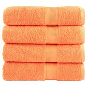 Toallas de ducha SOLUND 4 unidades naranja 70x140 cm 600 gsm V0225 Vetonek