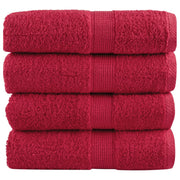 Solund towels 4 units red 30x30 cm 600 gsm v0379 Vetonek