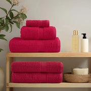 Solund towels 4 units red 30x30 cm 600 gsm v0379 - Vetonek