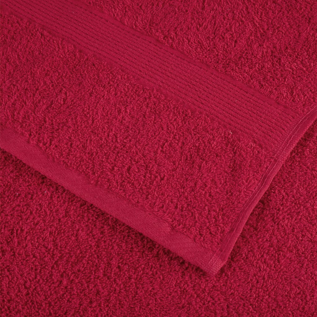 Solund towels 4 units red 30x30 cm 600 gsm v0379 - Vetonek