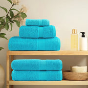 SOLUND hand towels 10 units turquoise 50x100 cm 600 gsm V0928 Vetonek