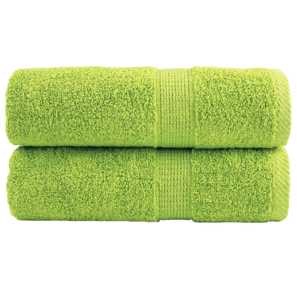 Vetonek Toallas SOLUND 2 uds verde manzana 30x30 cm 600 gsm