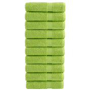 SOLUND hand towels 10 pcs apple green 50x100 cm 600 gsm V1406 Vetonek