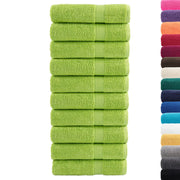 SOLUND hand towels 10 pcs apple green 50x100 cm 600 gsm V1406 Vetonek