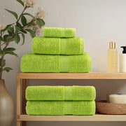 SOLUND hand towels 10 pcs apple green 50x100 cm 600 gsm V1406 Vetonek