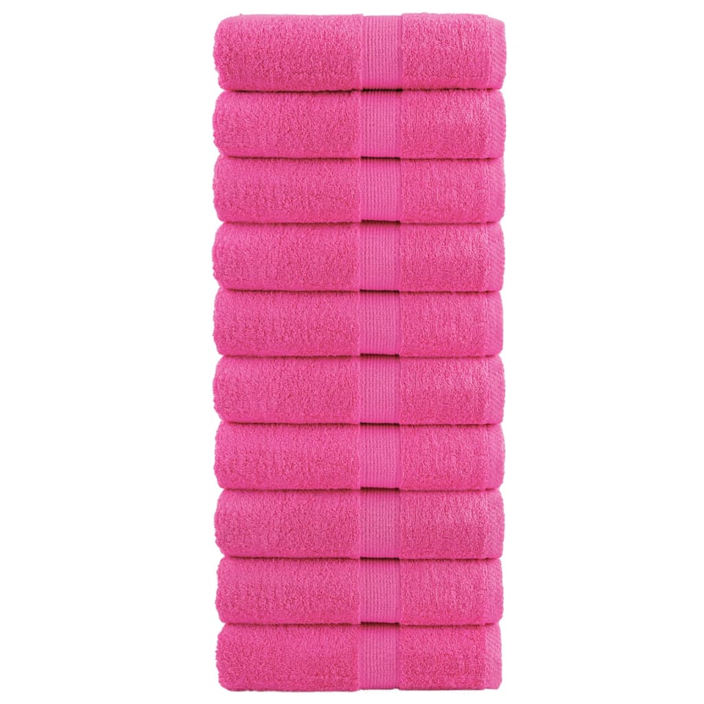 Solund towels 10 units pink 30x30 cm 600 gsm v1581 Vetonek