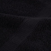 Juego de toallas premium SOLUND 8 unidades negro 600 gsm V1895 Vetonek