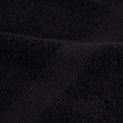 Juego de toallas premium SOLUND 6 unidades negro 600 gsm V2069 Vetonek