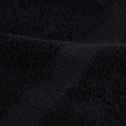 Juego de toallas premium SOLUND 12 unidades negro 600 gsm V2236 Vetonek