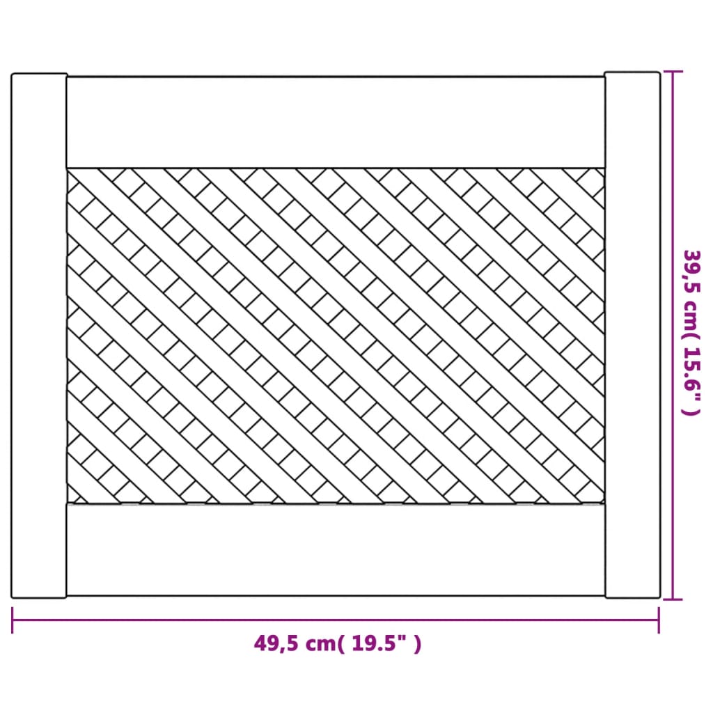 Porte del guardiano fabrited 2 pino in legno UDS 49.5x39,5 cm