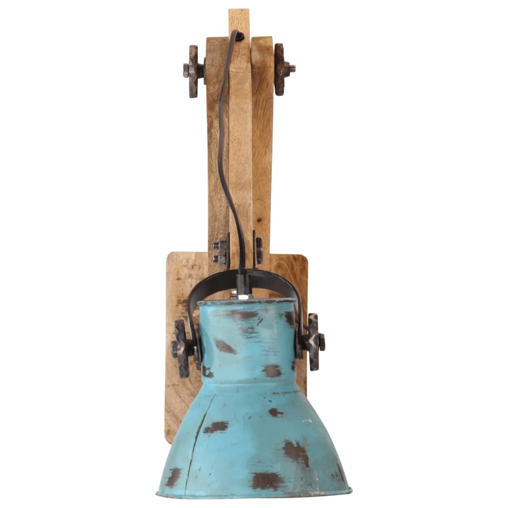 Greashed blue wall lamp 25 w e27 96x15x20 cm