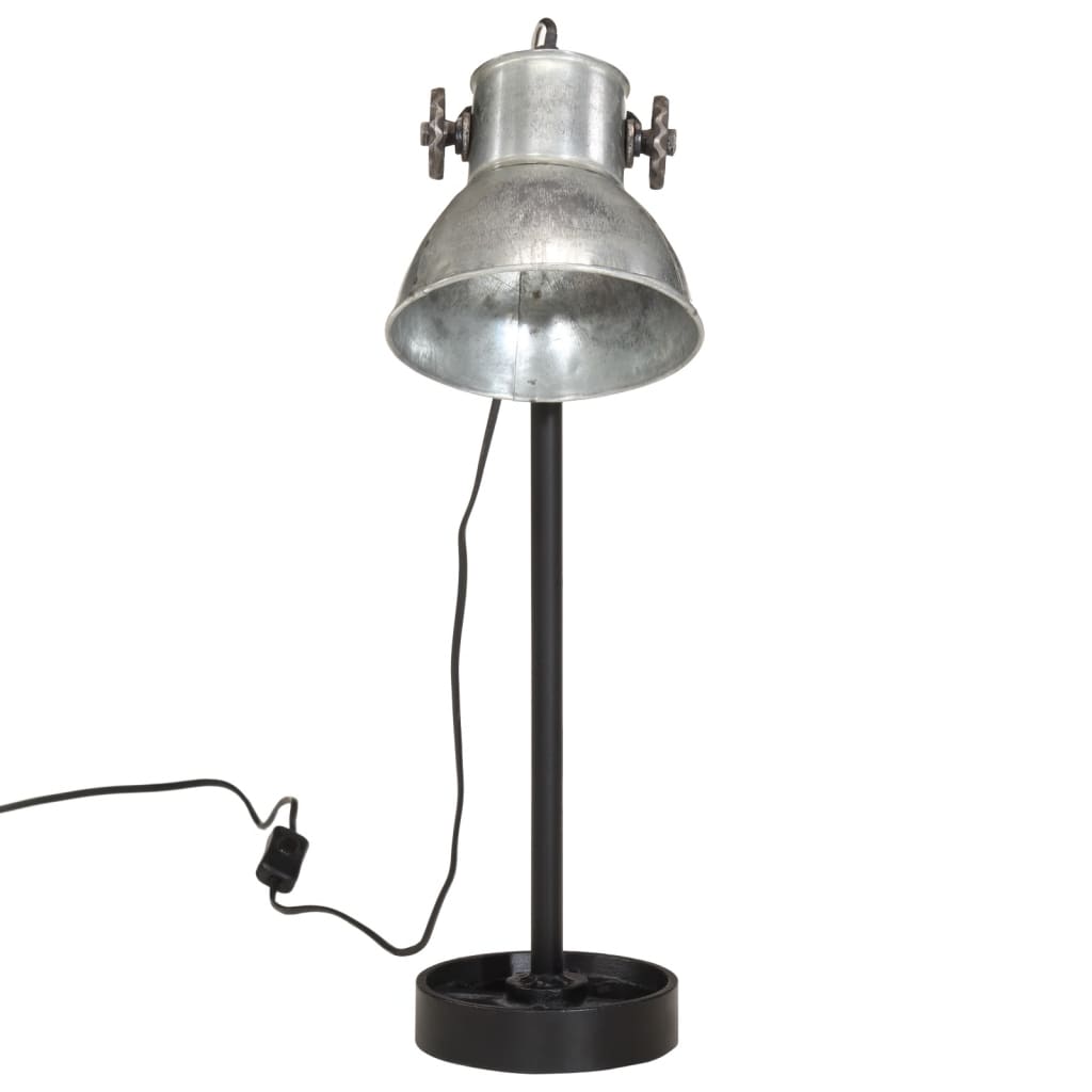 Vintage Silver Desktop -Lampe 25 W E27 15x15x55 cm