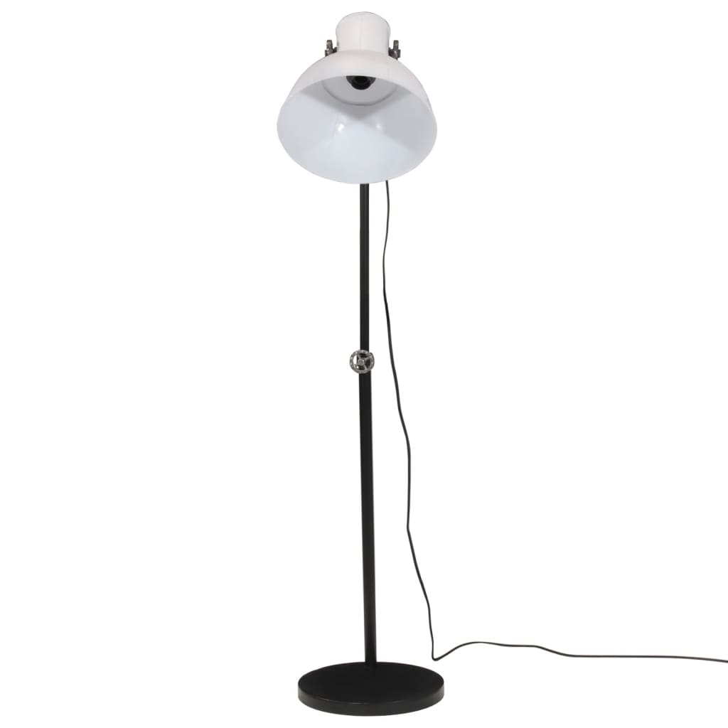 Lampe à pied blanche 25 W e27 30x30x90-150 cm