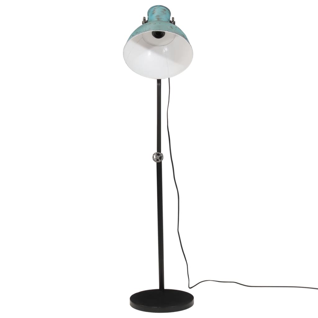 Lampe à pied bleu à grains 25 w e27 30x30x90-150 cm