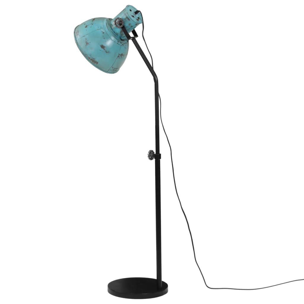 Lampadaire usé bleu 25 W E27 30x30x90-150 cm V9358 Vetonek