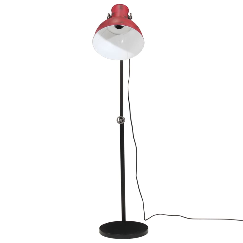 Lampe à pied rouge à grains 25 W e27 30x30x90-150 cm