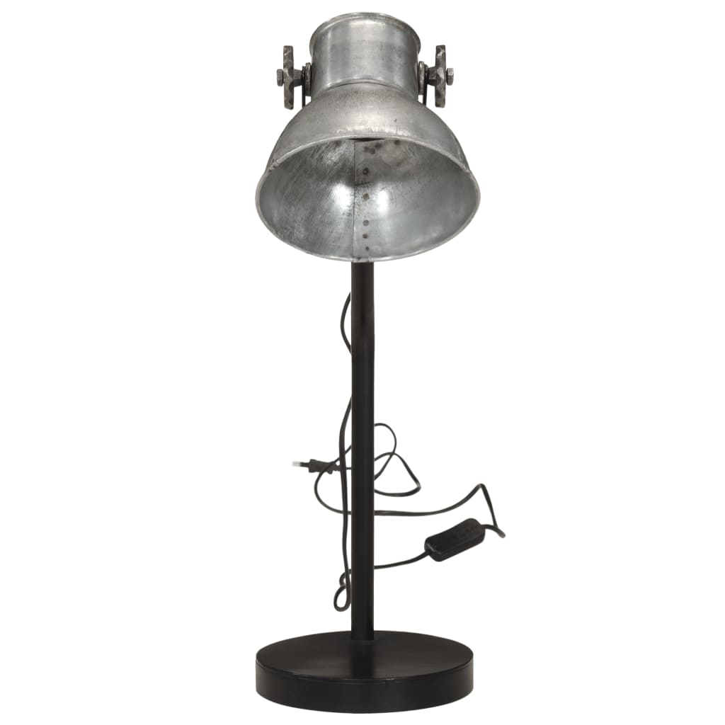 Vintage Silver Desktop Lamp 25 W E27 17x17x60 cm