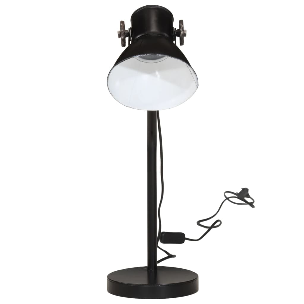 Schwarze Desktop -Lampe 25 W E27 17x17x60 cm