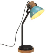 Lampe de bureau bleue usée 25 W E27 18x18x60 cm V0088 Vetonek