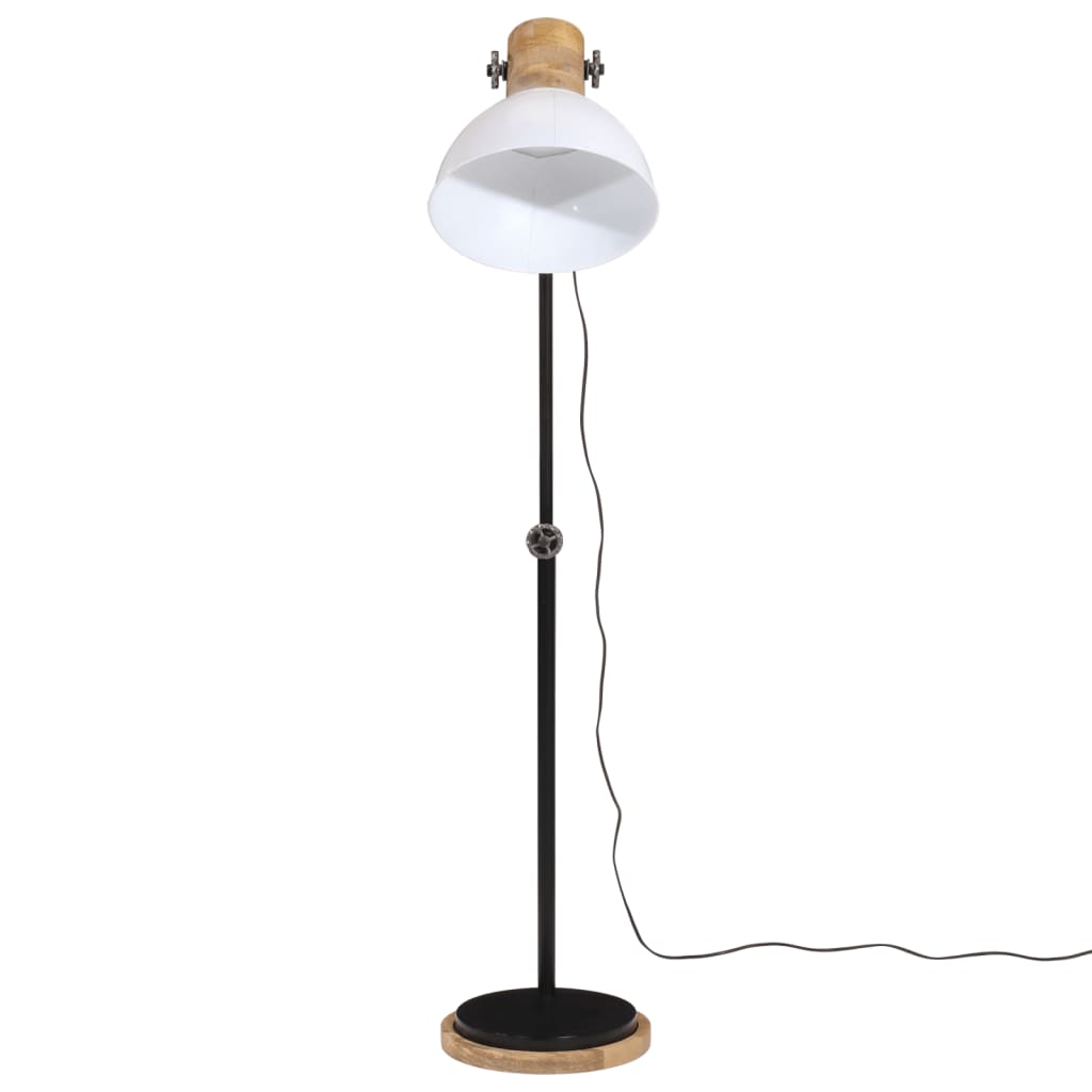 Lampe à pied blanche 25 W e27 30x30x100-150 cm