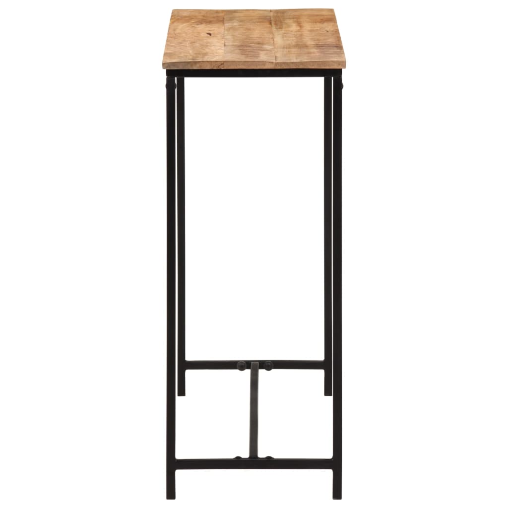 Mass and iron wooden console table 80x30x74 cm