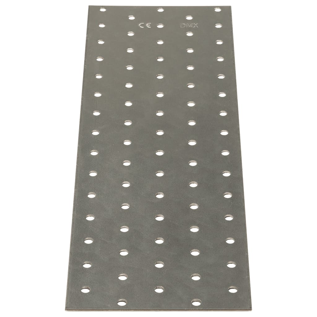 Piastre perforate 20 UDS galvanizzato in acciaio 2 mm 300x100 mm