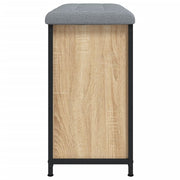 Banco zapatero con cajón abatible roble Sonoma 62x32x56 cm V3218 Vetonek