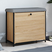 Banco zapatero con cajón abatible roble Sonoma 62x32x56 cm V3218 Vetonek