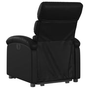 Sillón reclinable elevable eléctrico de cuero sintético con funciones de masaje y confort - Vetonek