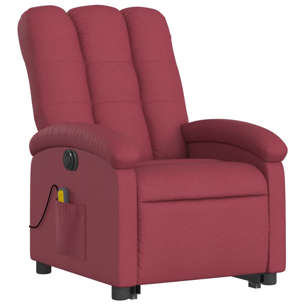 Chaise de massage électrique électrique tissu rouge rouge