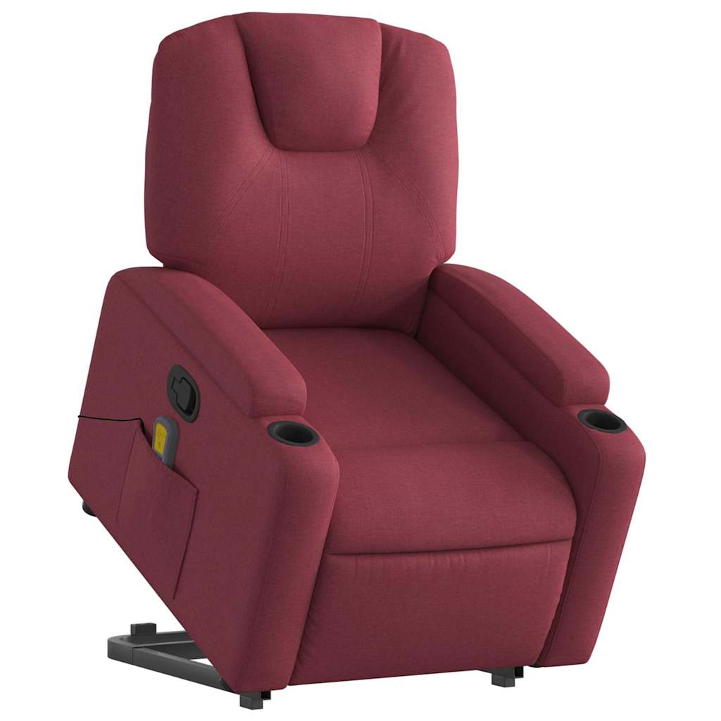 Tissu rouge de fauteuil rouge de massage inclinable