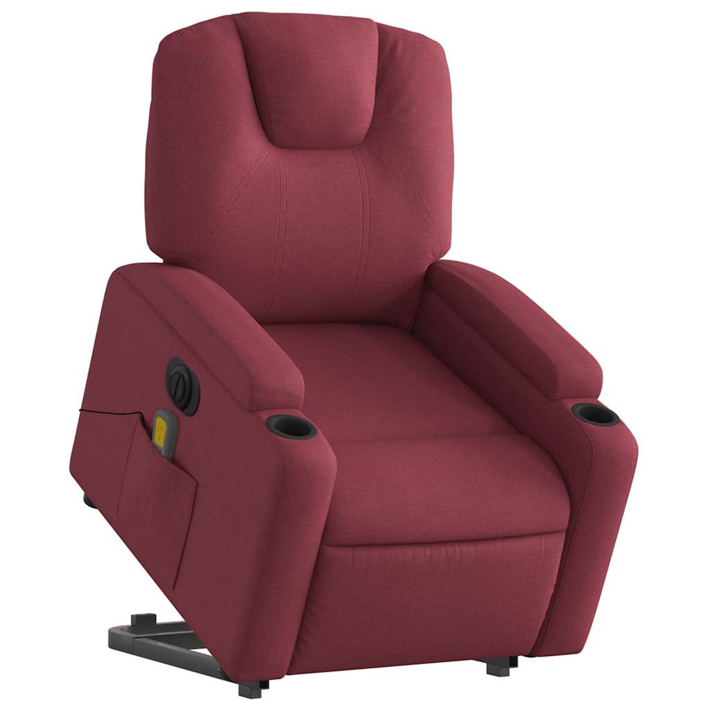 Chaise de massage électrique électrique tissu rouge rouge