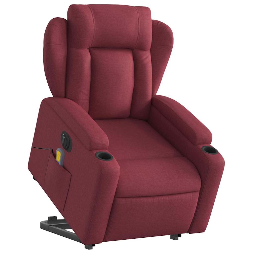 Chaise de massage électrique électrique tissu rouge rouge