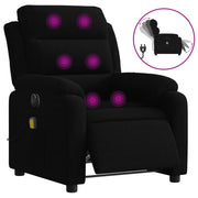 Vetonek Sillón reclinable de masaje eléctrico terciopelo negro