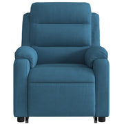 Sillón eléctrico reclinable elevable de terciopelo azul V6126 Vetonek