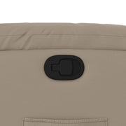 Sillón reclinable elevable cuero artificial color capuchino V6447 Vetonek