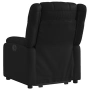 Sillón reclinable elevable eléctrico de cuero sintético con funciones de masaje y confort - Vetonek