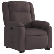 Sillón eléctrico reclinable elevable de tela marrón oscuro V7192 Vetonek