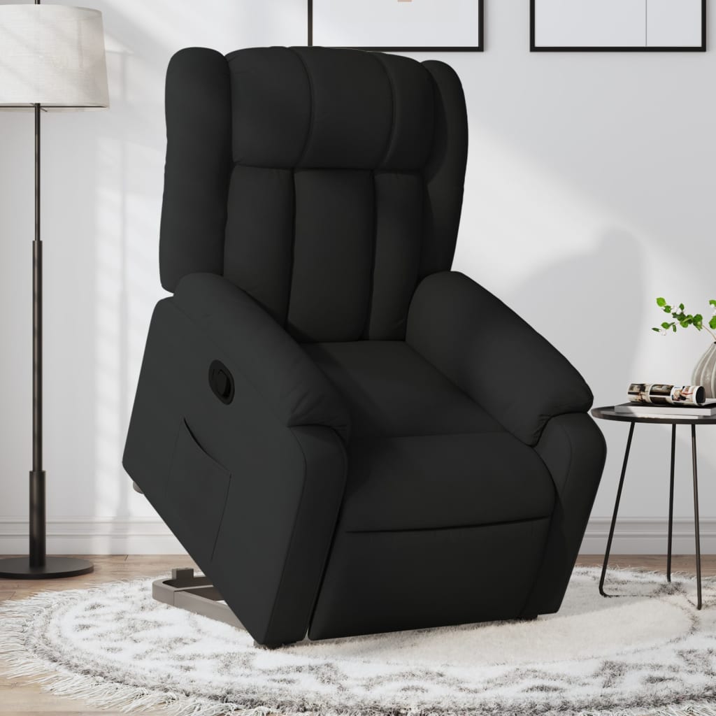 Vetonek Sillón reclinable elevable tela negro