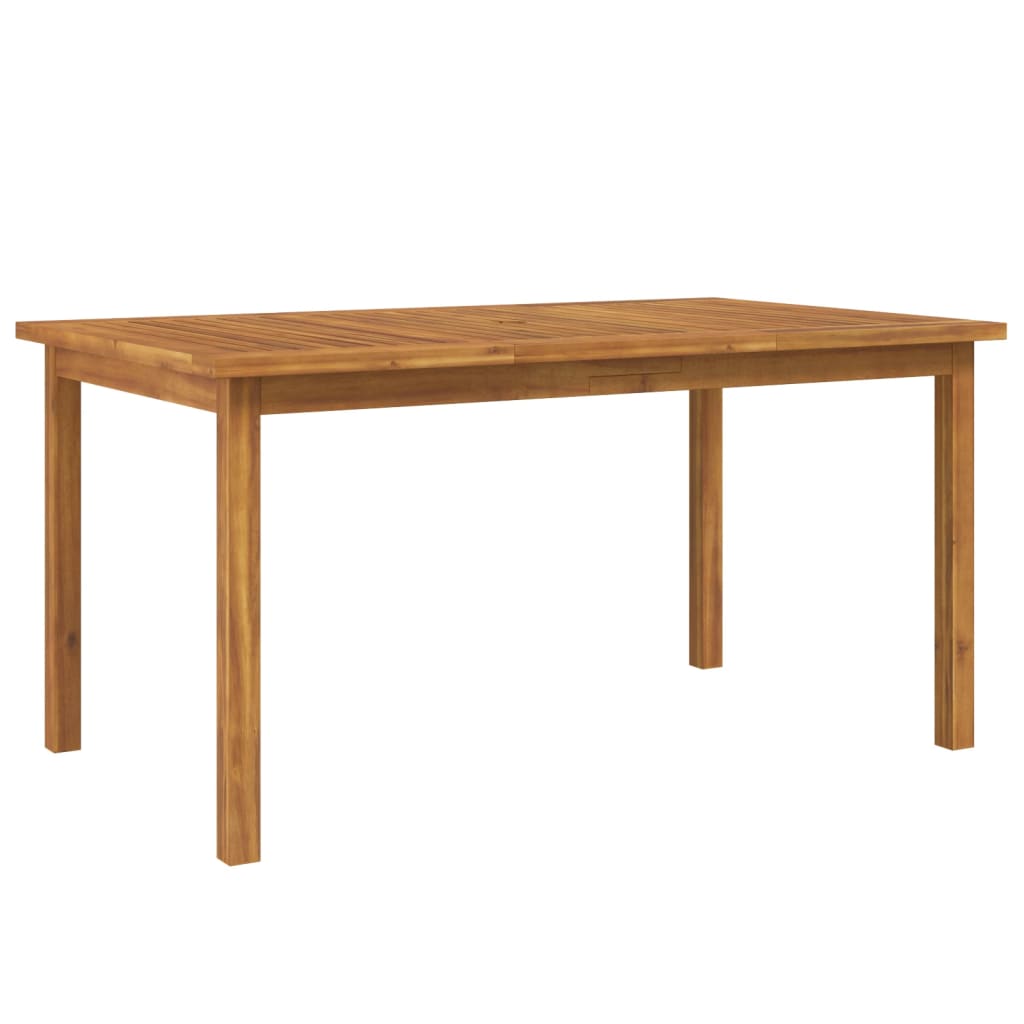 Juego de comedor para jardín 7 piezas madera maciza acacia vidaXL