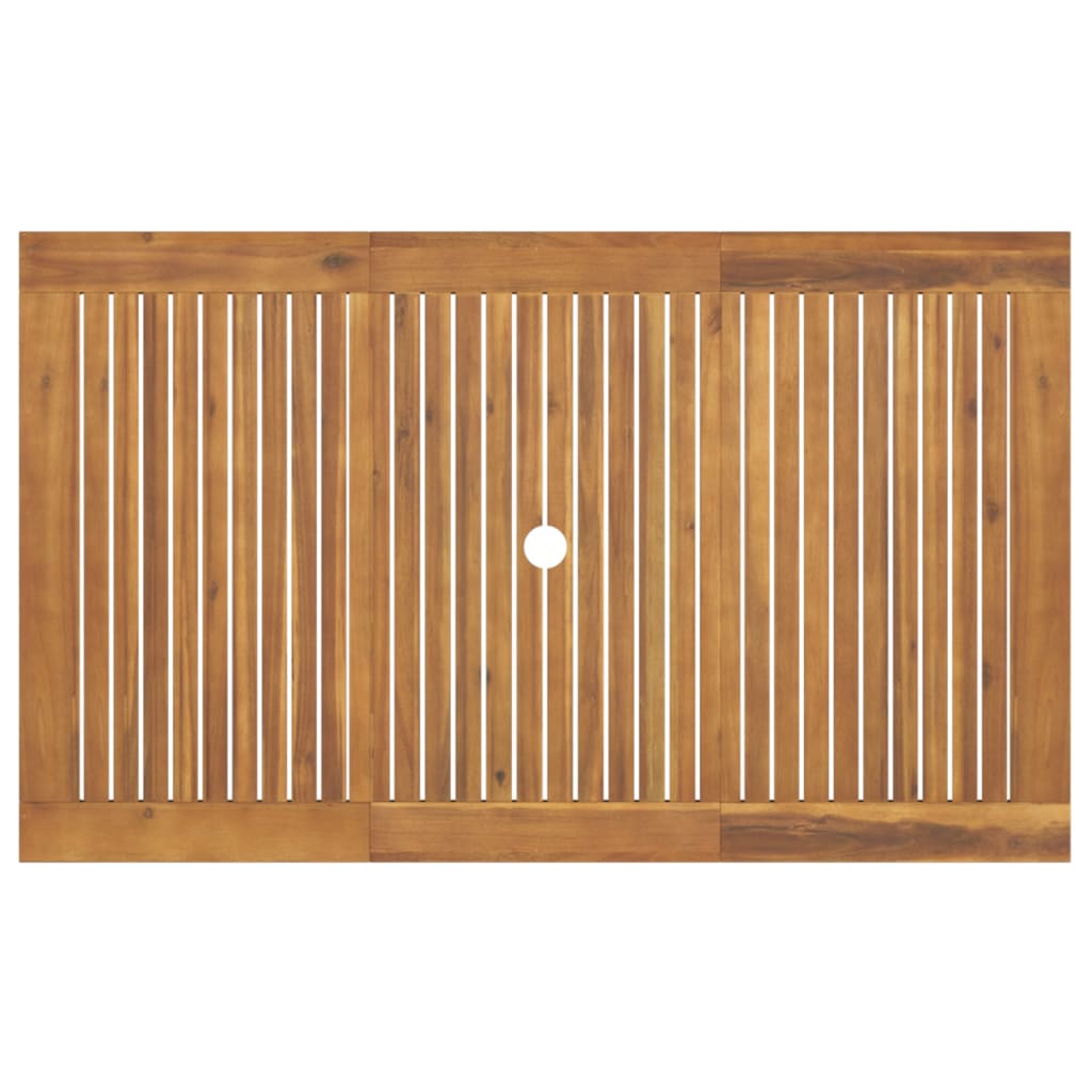 Juego de comedor para jardín 7 piezas madera maciza acacia vidaXL