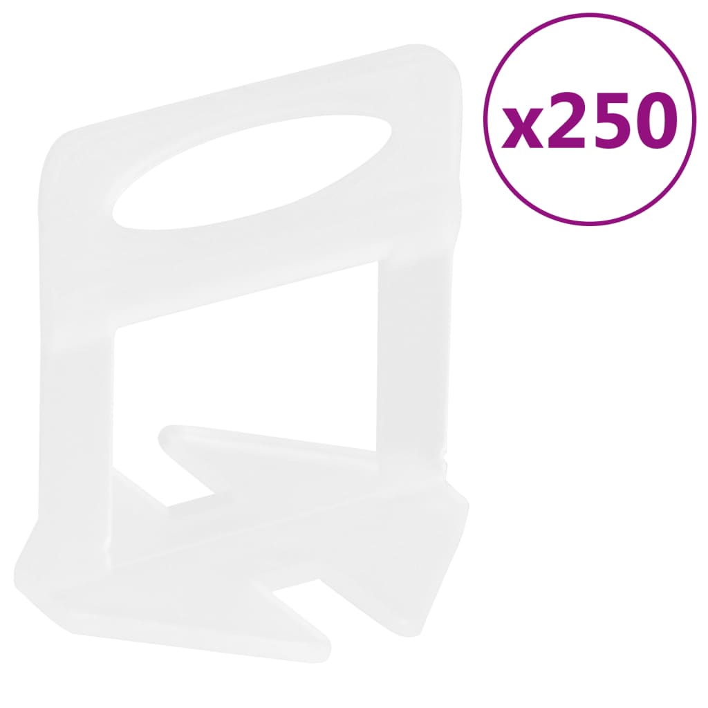 Calços de nivelamento de ladrilho 250 unidades 2 mm v8167 Vetonek