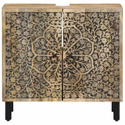 Conjunto de muebles de baño 2 piezas madera maciza de mango v1761 - Vetonek